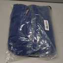 Women's Half Zip Denim Hoodie Pullover Sweatshirt Jean Jacket with Pocket (Medium, Dark Blue)