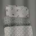 3-Pack Organic Baby Swaddle Sleep Sacks - Swaddles for Newborns, Infant 0-3 Months, Baby Girls, Boys, Soft & Snug Newborn Sleep Sack, Nursery Swaddling Blankets (Nibbles/Bruce, OS)