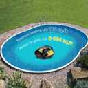 Automatic Robotic Pool Cleaner, 150 Mins Runtime Cordless Pool Vacuum, Self-Parking for Above-Ground Pools up to 914 Sq.Ft.