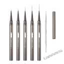 Nail Liner Brush, Fine Line Nail art Brushes 5/9/15/20/25mm Thin Line Nail Brushes Detail Drawing, Liner Brush for Nails Gel (Camouflage)
