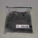 RoseSeek Women's Floral Lace Sheer Mesh Flare Pants Elastic High Waisted Long Trousers Black Large