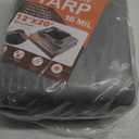 Keten Tarps Heavy Duty Waterproof 12X20 Feet, Extra Thick 16 Mil, Tear & Fade Resistant, 100% UV Blocking, Outdoor Tarp with Reinforced Grommets for Roof, Camping, Patio, Pool, Boat(Silver/Black)
