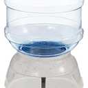 Amazon Basics Gravity Pet Water Dispenser for Cat and Dog, Easy to Clean, 1 Gallon Capacity, Small, Gray