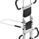 Bed Rails for Elderly Adults Seniors Adjustable Height Foldable Safety Rail with 400 Lbs Capacity Non-Slip Handle, Night Light, Fall Prevention Grab Bar for King Queen Full Twin Beds White