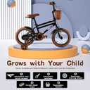 RULLY 12 Inch Boys' Bike for Kids Ages 2-6, Toddler Bicycle with Training Wheels, Coaster Brake & Handbrake, and Front Basket(Blue Black Green)