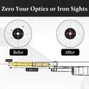 5 x Bore Sighting Laser .22LR/.223/.177/.38SPL/9mm Caliber Red Dot, End Barrel Laser Boresighter with 2 Set of Batteries Bore Sighter Fit for Pistol, Rifle & Air Guns (.17HMR/.177CAL)