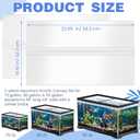 Juexica Aquarium Lids Acrylic Canopy 2 Pieces Set 22.95 x 16.61 x 0.28 Inch for 75/90/110 Gallon with Center Brace Aquariums Cover Fish Tank Lid with a Hook Knife, Clear