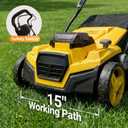 40V 15" Brushless Cordless Electric Dethatcher and Scarifier Compatible with Dewalt 20V Battery(Tool Only), w/12Gal Thatch Collection Bag, 5-Depth Adjustment, Quick-Fold, Walk Behind for Lawn Care