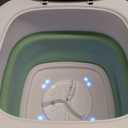 Portable Washing Machine,12L Mini Washer with Foldable Design, Has 3 smart Modes for Travel,Apartment,Baby Clothes,Socks camping, RV (Green)