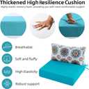 Outdoor Cushions for Patio Furniture, Outdoor Seat and Back Cushion, Waterproof Hampton Bay Deep Seat Replacement Couch Cushions for Lawn Garden, 28.5x28.5 Inch