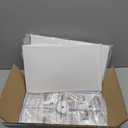 Lamp Shades Set of 2, 16"x8"x10" Large White Fabric Lamp Shades for Table Lamps & Floor Lamps, Modern Rectangle Lampshade Replacement Fits E26/E12/Spider Harp Holders, Easy Assembly