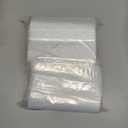 SNL Quality Zipper Lock Reclosable Clear Disposable Plastic Bags, Strong | 8" X 10" - 2 MIL - 100 Bags