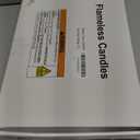 Homemory Pure White Acrylic Flameless Candles, LED Candles, Battery Operated Candles with Remote Control and Timer, Fake Electric Candle, Wedding, Home Decor, Set of 9