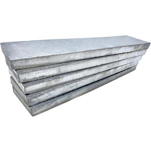 Pure Lead Ingots 99.9% for Bullet Casting, Fishing Sinkers, and Fishing Weights (2.2 lb)