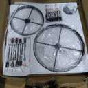 Wellmet Extra Large Crystal Chandelier, Black 9-Tier Luxury Crystal Chandelier, for Living Room, Dining Room, Porch, Entryway, Hallway, Restaurant, 40''W