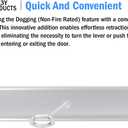 Nuk3y ED-5000 Series Panic Bar Exit Device Grade 1 ADA Certifed, Fit Door Width 30"-36" (Aluminum, Exit Device w/Storeroom Lever)