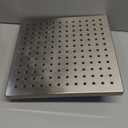 6-12'' Stainless Steel Chrome Shower Head Rainfall Shower Head Ultra-Thin Rain Shower Square Round Bathroom Accessories (8 inch square)