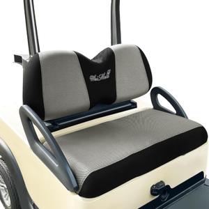 Golf Cart Seat Covers Fit for Club Car Precedent Club Car Tempo Yamaha G29 Front Seat Covers Stretchy Breathable Washable Regular Cushions Cover No Nails Required Easy to Install Black & Gray