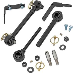 Rough Country Front Sway Bar Disconnects for Jeep Wrangler JL (2018-2026) & Gladiator JT (2021-2026) with 3.5-6" Lift - Pair