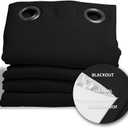 Moondream DecibelControl 3-in-1 Soundproof Curtain | Noise Reduction | Thermal Insulation | 100% Blackout | Patented Technology | Made in Europe | Grommet | 55" W x 108" L | Black - Deep Black MC710