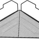 INOOMP Wire Corner Plant Pot Stand 18.7 Inch Triangular Storage Rack Organizer for Indoor Balcony Office Flowerpot Display and Small Plant Holder