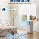 Garvee 8000 BTU Portable Air Conditioner, 3-in-1 Cooling, Dehumidifying & Fan for Rooms Up to 350 Sq. Ft | Quiet Sleep Mode | Energy-Saving 24-Hr Timer | AC Unit w/Remote & Full Window Kit, White | for Rooms Up to 350 Sq. Ft | Quiet Sleep Mode | Energy-Saving 24-Hr Timer | AC Unit w/Remote & Full Window Kit, White
