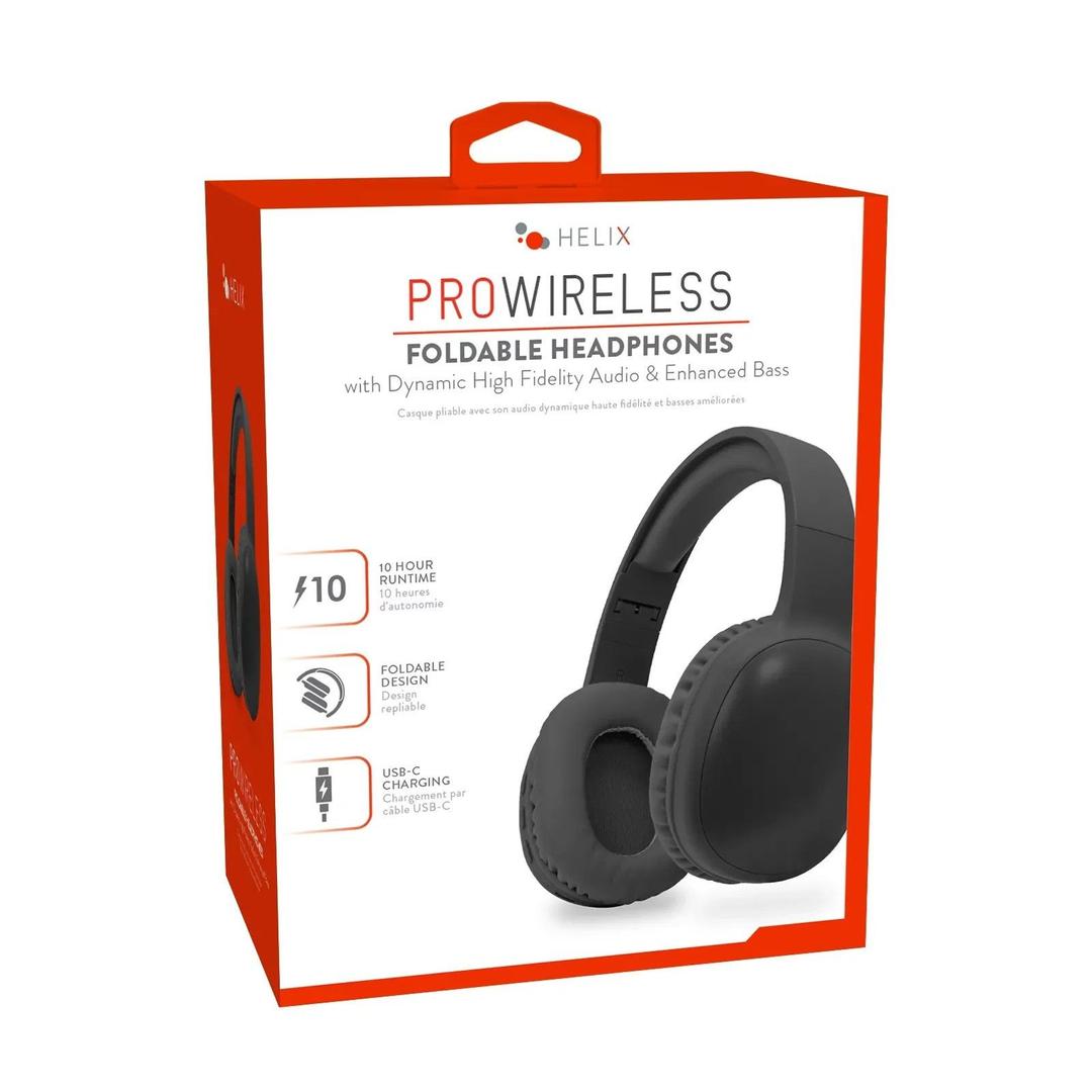 HELIX FOLDABLE HEADPHONES, BLACK