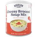Augason Farms Cheesy Broccoli Soup Mix Can, Emergency Food Supply, Everyday Meals, 38 Servings (EXP 06/25/26)