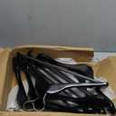 HOUSE DAY High-Grade Suit Hangers, Wide Shoulder Wooden Hangers with Non Slip Pants Bar, Smooth Finish 360 Swivel Hook Solid Wood Coat Hangers for Dress, Jacket, Heavy Clothes Hanger 6 Pack (Black)