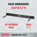 SPRI Hanging Exercise Mat, Fitness & Yoga Mat for Group Fitness Classes, Commercial Grade Quality with Reinforced Holes