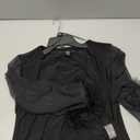 Elegant Feather Trim Wrap Mini Dress W/Illusion Long Sleeves, Ruched Waist & Rhinestone Brooch (Black) 10P