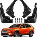 Mud Flaps Splash Guards Compatible with Toyota RAV4 2019-2025,4PCS Front Rear Mudflaps Tire Splash for 2025 RAV4 Accessories,OEM Style No Drilling Mudguard Wheel Liner Fenders