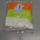 2 x Women's Neon Scrunch Crew Socks 80s 90s Retro 3-Pack Cotton Stacked Boot Calf Cozy Ribbed Slouchy Socks Size 5-10 (1-white/Neon Green/Neon Orange)