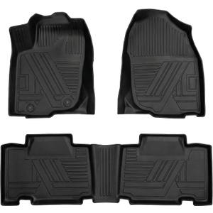 RAV4 Floor Mats Compatible with Toyota RAV-4 2013-2018All Weather Protection Waterproof Durable Anti-Slip Odorless Custom-fit TPE Floor Liner 1st and 2ed Row Set