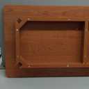 IOTXY Simple Wooden Writing Desk - Modern Minimalist Style PC Laptop Computer Workbench with Solid Wood Legs, 47" W Home Office Work Table for TV Stand Music Video Live Broadcast Workstation, Walnut