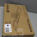 Realgulf Bamboo Bathtub Tray Caddy - Splash-Proof Adjustable (28.5-40") with Wine Holder, Tablet Stand & Non-Slip Grip | Spa-Grade Organizer for Bath Essentials & Reading- Black