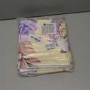 Purple Floral Throw Pillow Covers Set of 2 Decorative Watercolor Flowers Sofa Pillow Cases Square Cushion Cover for Couch Bedroom Living Room, Lilac, 18 X 18 Inch