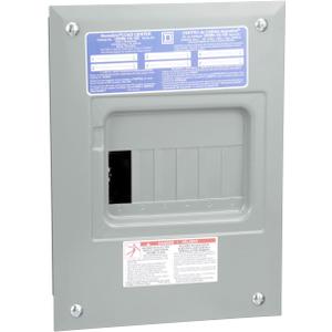 Square D by Schneider Electric Homeline 100 Amp Indoor Main Lug Load Center, Circuit Breaker Box, 6-Space 12-Circuit, 120/240 VAC, UL Listed, Indoor Use Only (HOM612L100FCP)