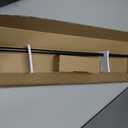 Shower Door Support Bar,27.5''- 47.2'' Stainless Steel Fixed Panel Telescopic Support Rod for1/4" to 3/8" Glass,Adjustable Wall to Glass Support Bar,Easy Install & Corrosion Resistant,Matte Black