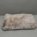 Bedfolks Waterproof Crate Bed, Plush Dog & Cat Bed with Removable Washable Cover, Faux Fur Kennel Pad, 21"x13"x2.5", Brown