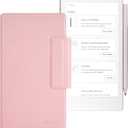 RSAquar Case for Remarkable Paper Pro Move Tablet 7.3" (2025)  Lightweight Hard Back Folio Cover with Auto Sleep/Wake, Built-in Pen Holder, Protective Book Case (Rose Gold)