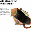TOURBON Canvas Clip-On Quick-Release Bike Panniers Women's Shoulder Tote Bag