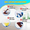 DIYSELF 18 Pack Drywall Repair Kit, Rapid Wall Patch Repair Kit with 2 Spackle Tubes & 6 Wall Patches, Drywall Putty for Nail Holes, Sheetrock, Home Repair, Wall Plaster, Hole Filler, Spackling Paste