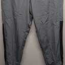 Under Armour Windbreaker Track Pants Men Gray Woven Ankle Zip Loose  Size XL