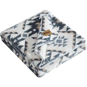 Wrangler - King Size Blanket, Soft & Reversible Bedding for Bed or Couch, Throw Blanket for Year Round Comfort, Oversized Bedding (Dakota Grey)