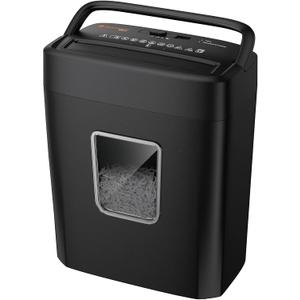 Bonsaii Paper Shredder, 8-Sheet Crosscut Home Office Shredder with 4.2 Gallon Bin, P-4 Security Level Document Shredder Shred Credit Card/Mail/Staple/Clip (C261-C Updated)