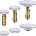 TOPBATHY Copper Basin Plug 2.7 Inch Practical Bathtub Drain Stopper Water Hole Plug for Home Bathroom Kitchen Laundry Use