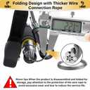 Snake Grabber Tool, 69" Snake Tongs Grabber for Rattlesnake Heavy Duty Professional Folding Snake Feeding Tongs Wide Jaw Snake Handling Tool Long Hndle Stainless Steel Tube