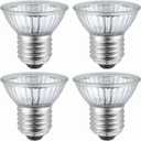 UVB UVA Reptile Light Bulb 25W Bulb for Reptiles and Amphibians Tanks, Turtle Bearded Dragon Lizard Cages Frogs Heat Lamp Replacement Bulb, 4 Packs