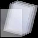 Teling 5 Pcs 8 1/2" x 11" Rigid Print Protectors Clear Rigid Sleeve Plastic Paper Page Protectors Clear Sheet Cover Photo Plastic Sleeve Hard Document Holder Birth Certificate Cover